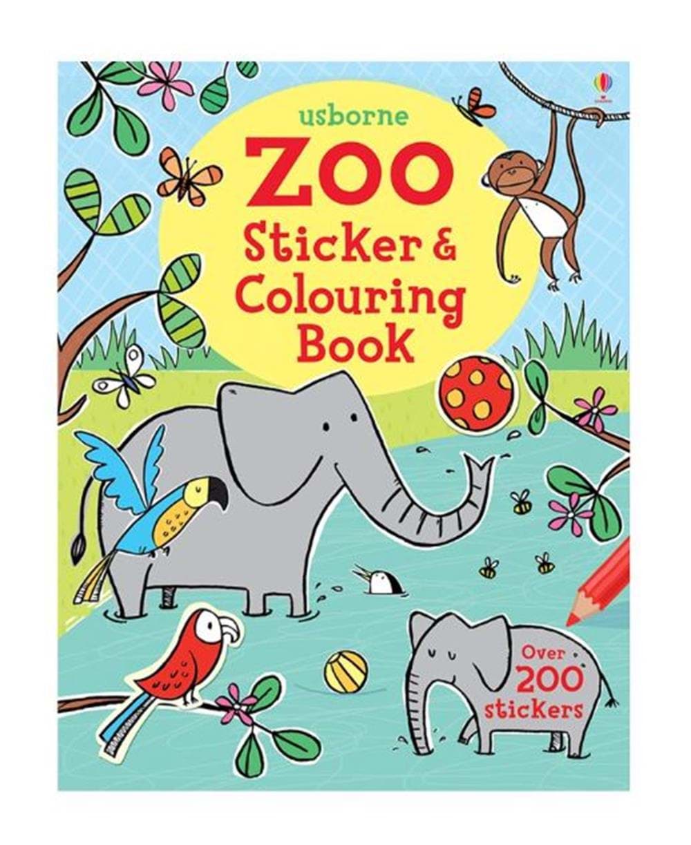 Zoo Sticker Colouring Book resmi