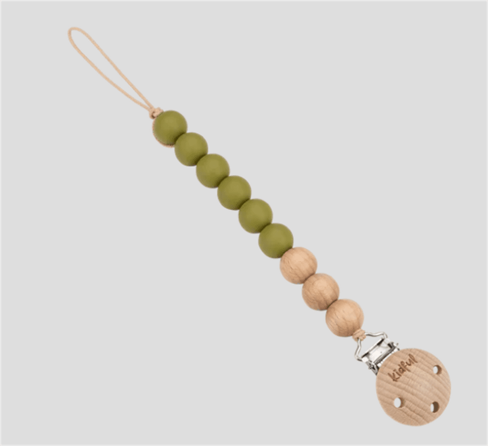 Kidful Silikon Emzik Askısı Olive resmi