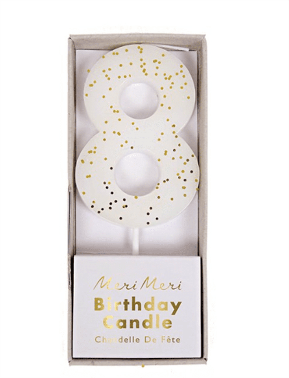 8 Numara Beyaz Mum resmi