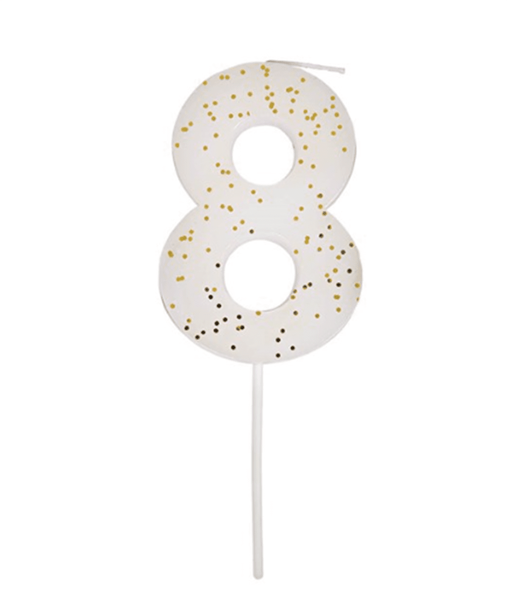 8 Numara Beyaz Mum resmi