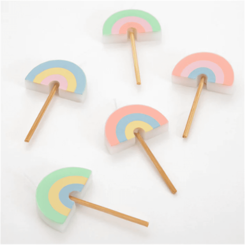 Gökkuşağı Mumlar 5’li resmi