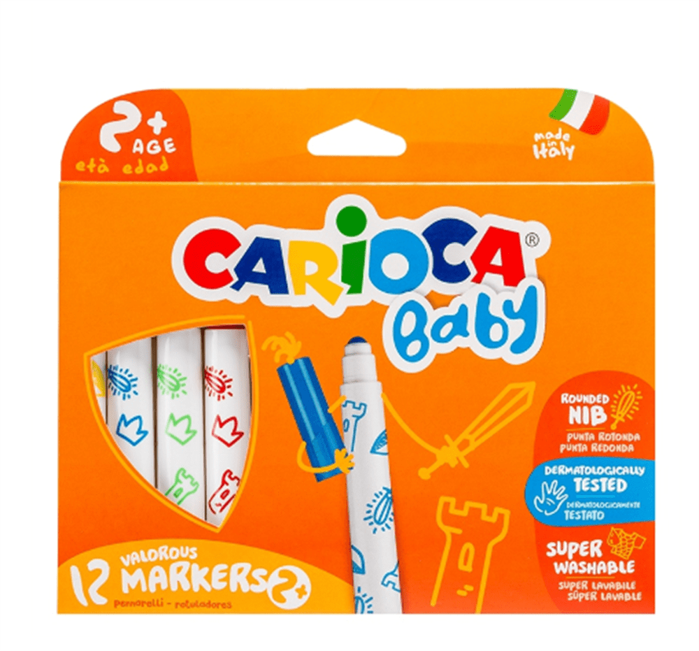 Baby Süper Yıkanabilir Keçeli Kalem 12 Adet resmi