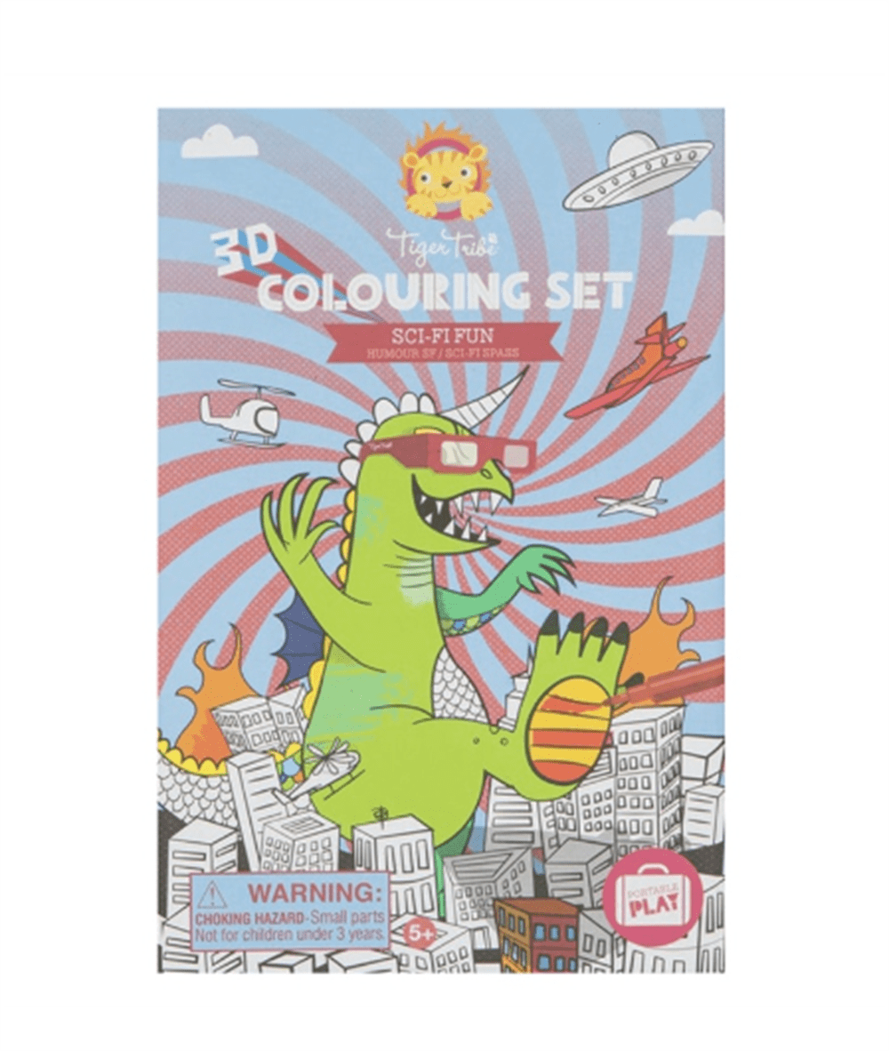 Tiger Tribe 3D Boyama Seti - Sci Fi Fun resmi