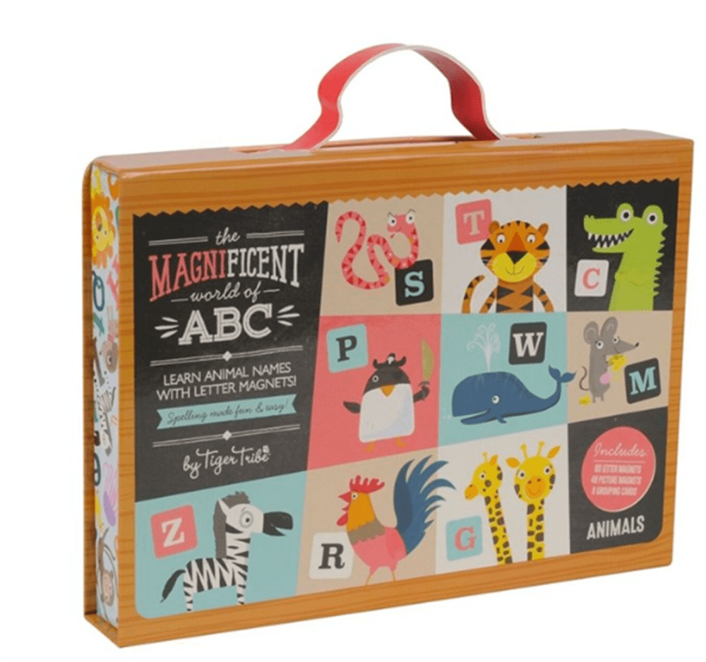 Tiger Tribe Mıknatıslı Okuma Seti - ABC Animals resmi