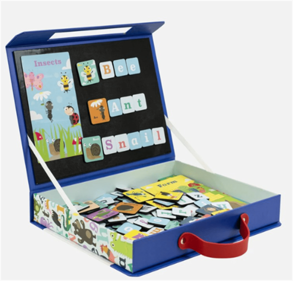 Tiger Tribe Mıknatıslı Okuma Seti - ABC Animals - Mavi resmi