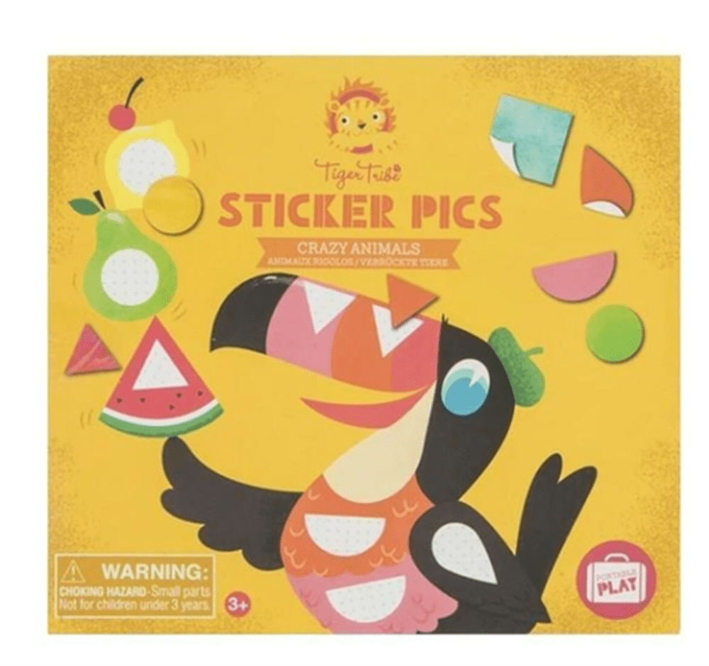 Tiger Tribe Sticker Seti - Crazy Animals resmi