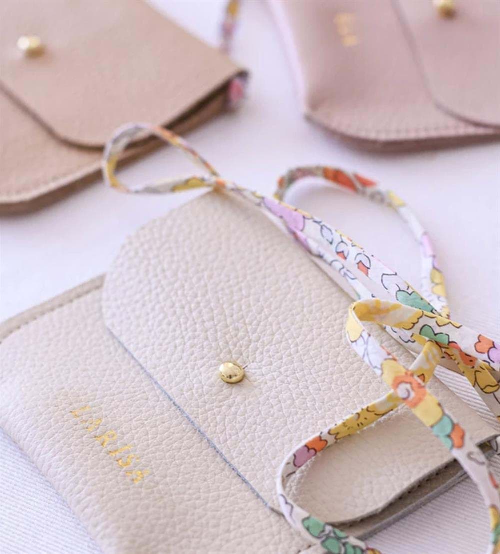 Mini & Kids Deri Çanta Bej resmi