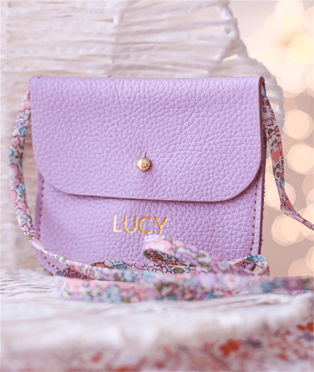 Mini & Kids Deri Çanta Lila resmi