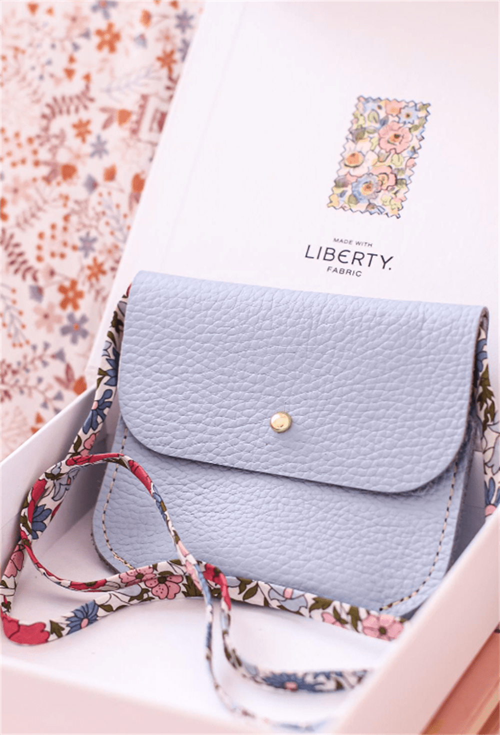 Mini & Kids Deri Çanta Mavi resmi