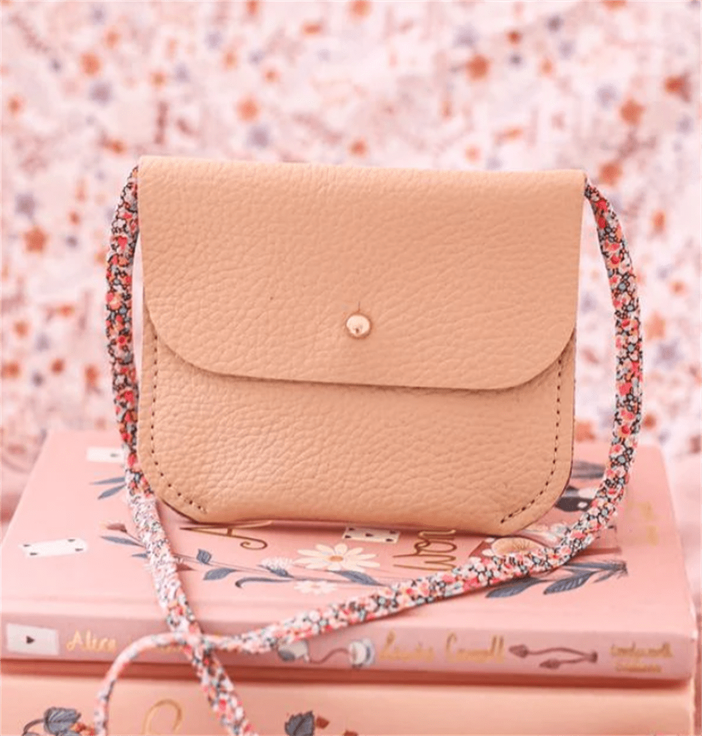 Mini & Kids Deri Çanta Nude resmi