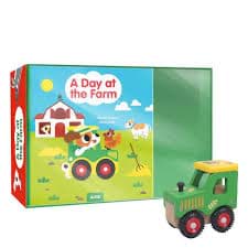 A Day At The Farm - Kitap ve Ahşap Oyuncak resmi