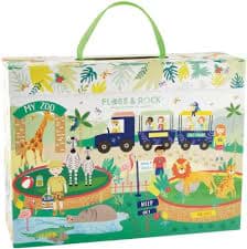 Floss & Rock Ahşap Figürlü Oyun Kutuları Jungle resmi