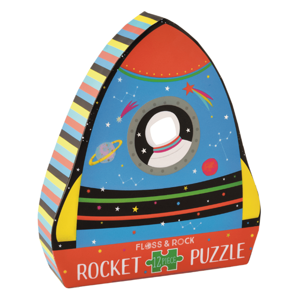12 Parça Şekilli Yapboz Rocket resmi