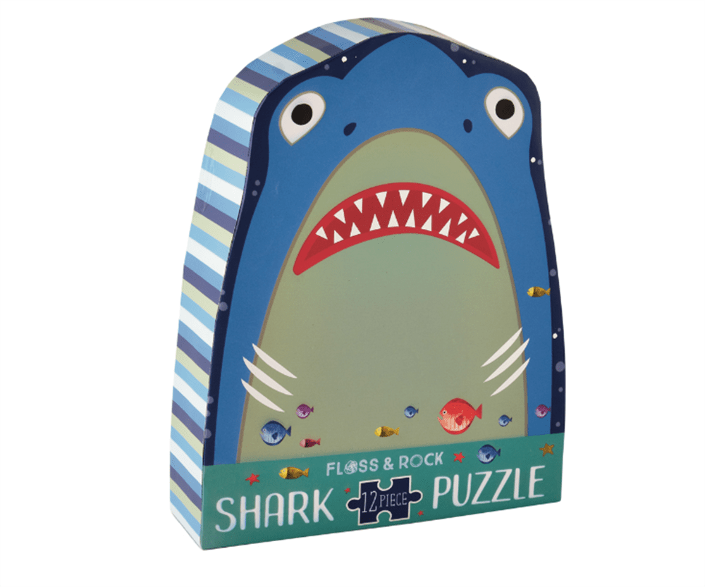 12 Parça Şekilli Yapboz Shark resmi