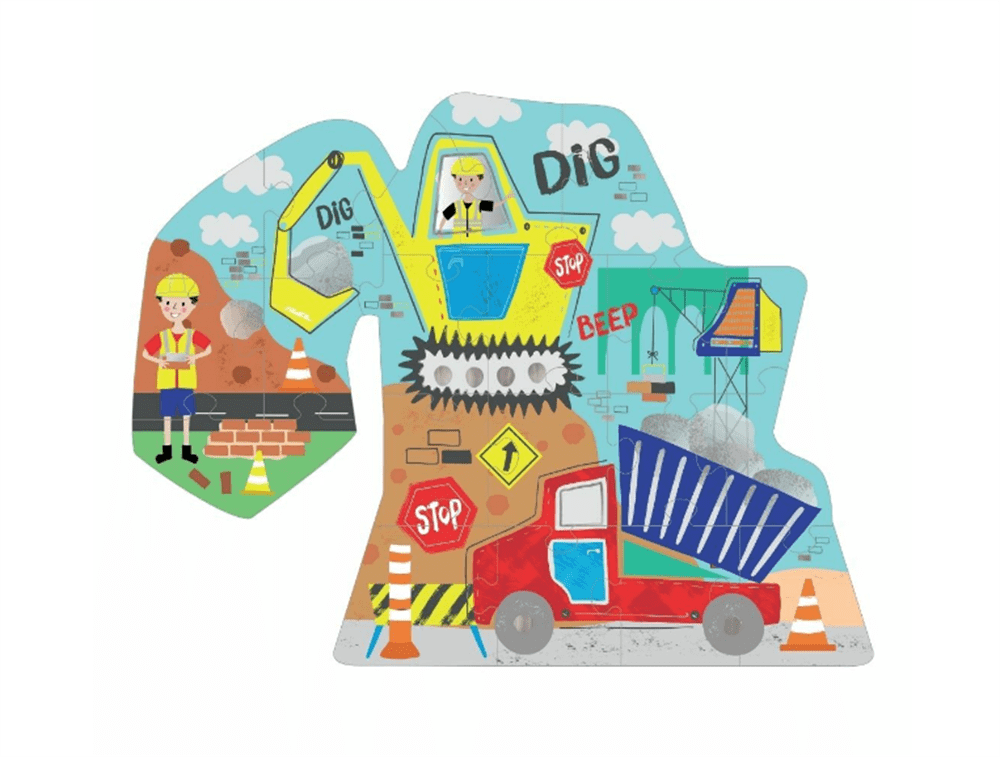 20 Parça İnşaat Makinesi Yapboz resmi