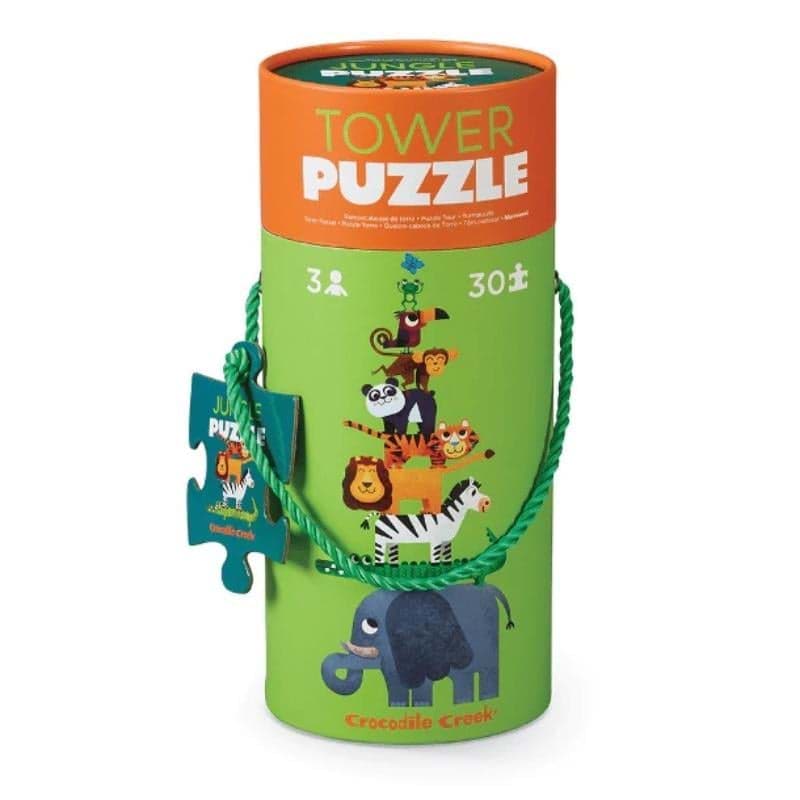 Crocodile Creek Dev Kule Puzzle - 30 Parça - Orman resmi