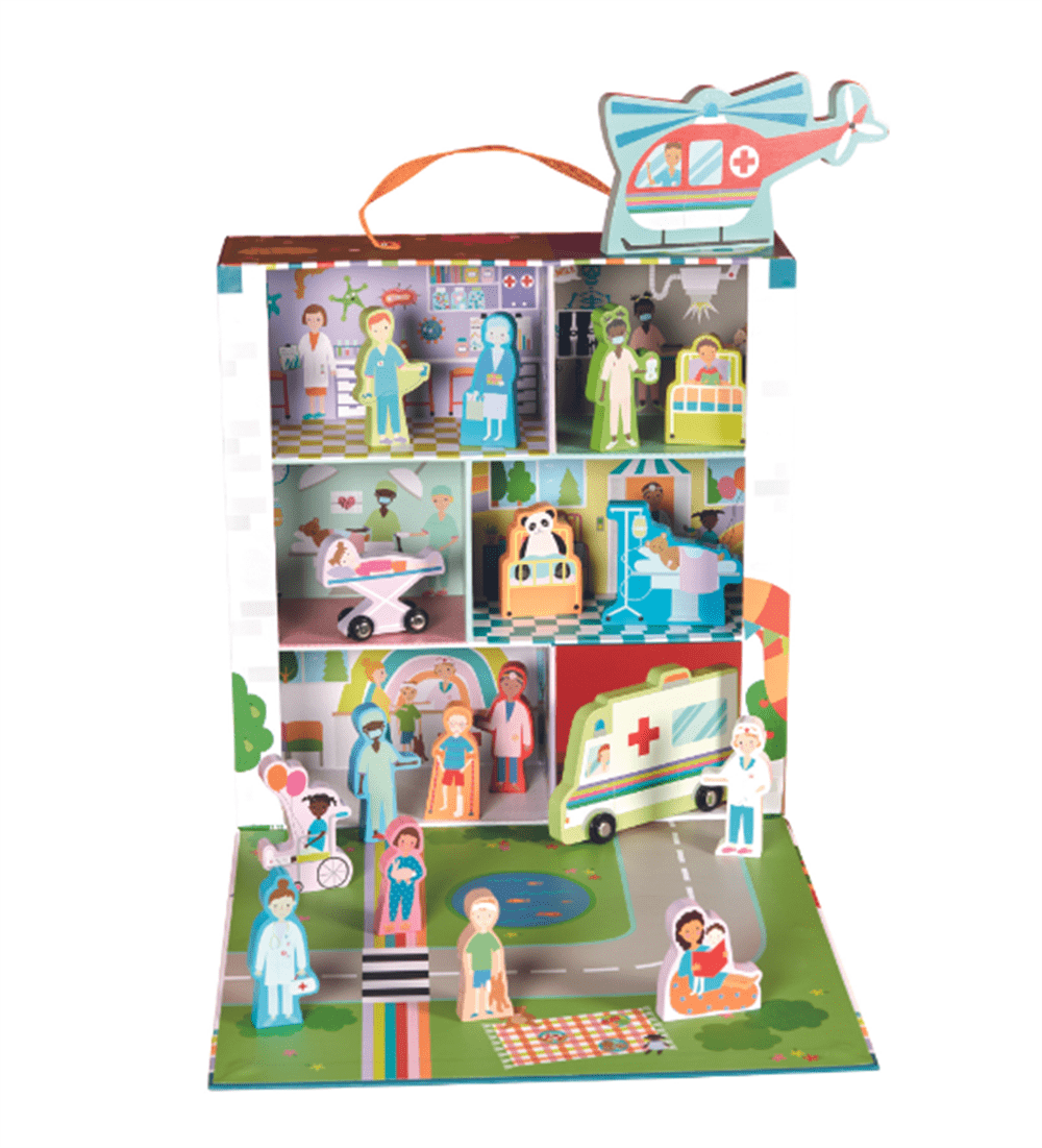 Ahşap Figürlü Oyun Kutuları Hospital resmi