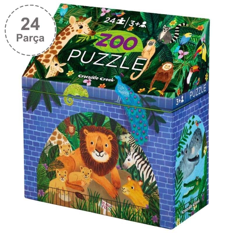 Crocodile Creek Puzzle - 24 Parça - Hayvanat Bahçesi resmi