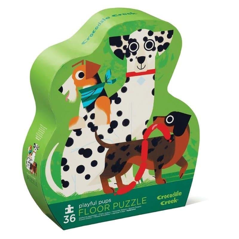 Crocodile Creek Puzzle - 36 Parça - Eğlenceli Yavru Köpekler resmi