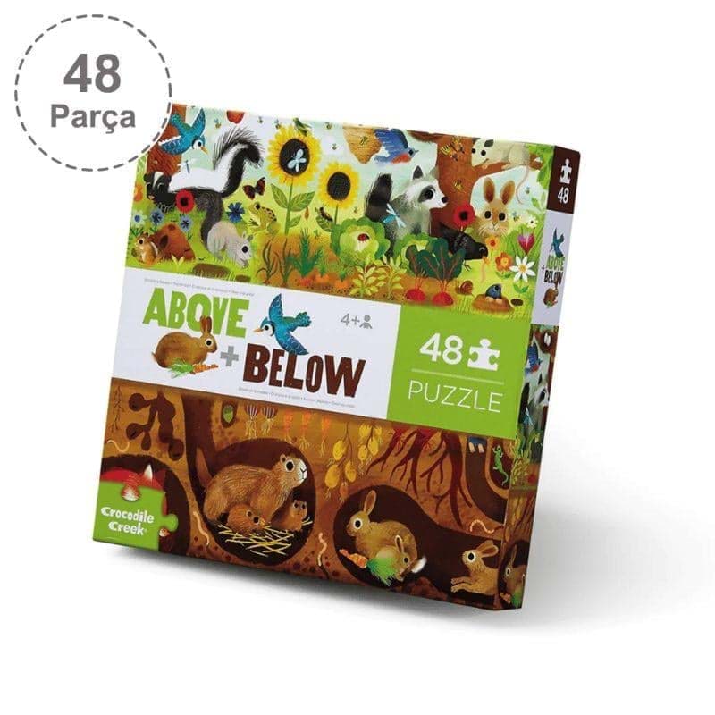Crocodile Creek Puzzle - 48 Parça - Arka Bahçe Keşfi resmi