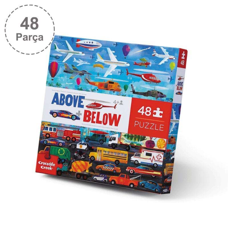 Crocodile Creek Puzzle - 48 Parça - Things That Go resmi