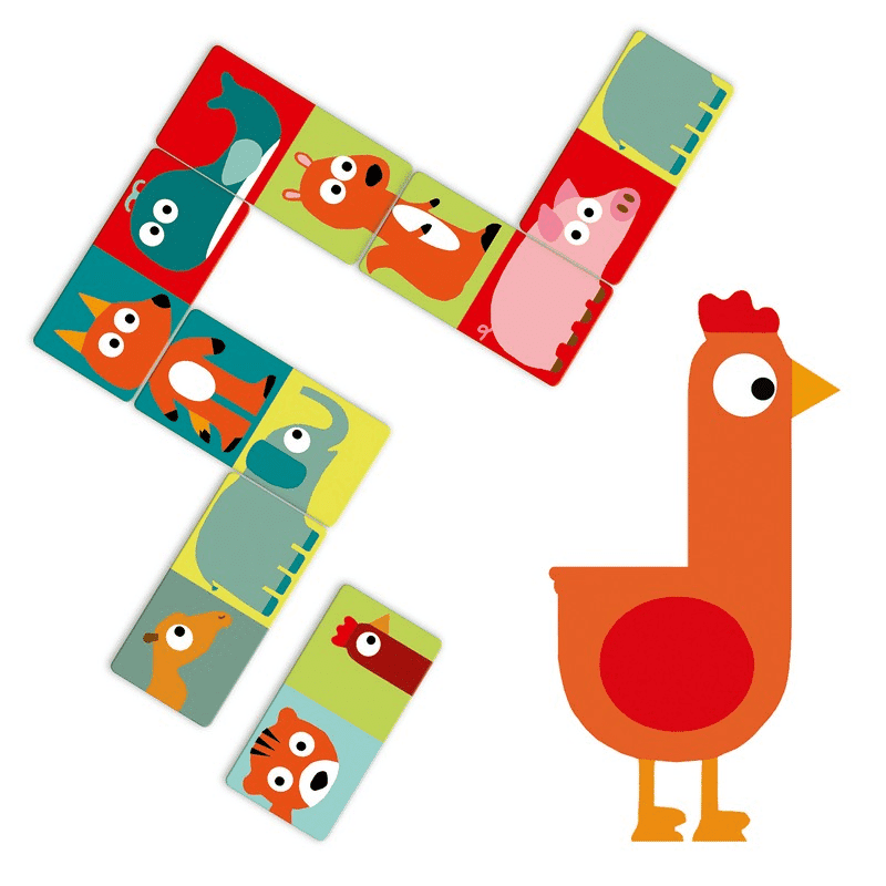 Djeco Domino Animo-Puzzle resmi