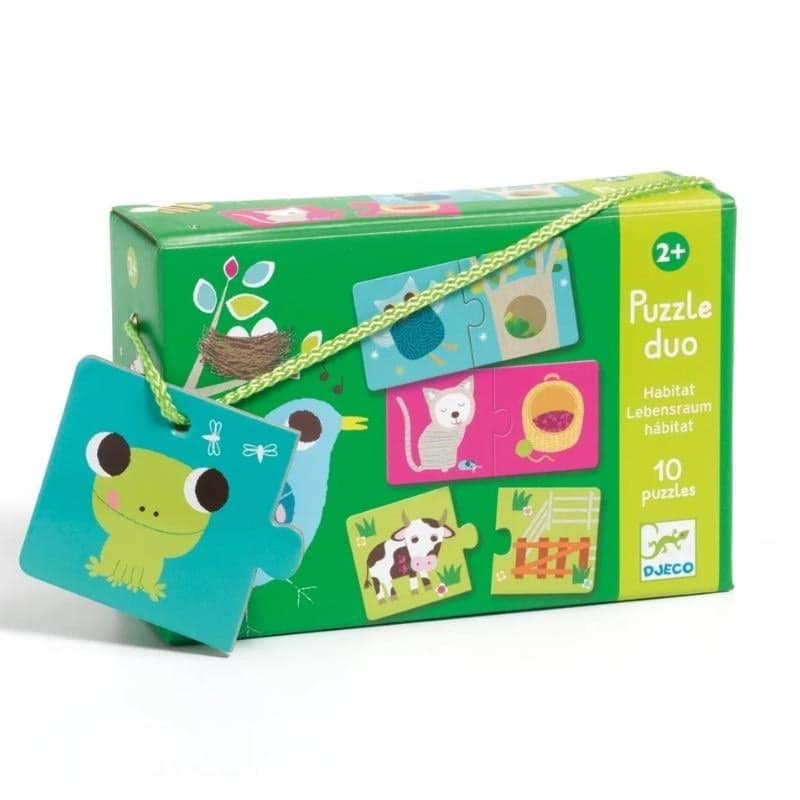 Djeco İkili Puzzle/ Duo Habitat resmi