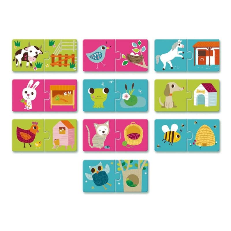 Djeco İkili Puzzle/ Duo Habitat resmi