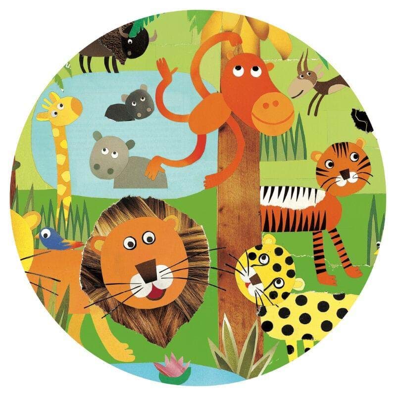 Djeco Klasik Puzzle 35 Parça - Jungle resmi