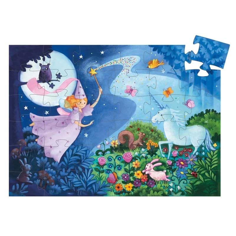Fairy and Unicorn Puzzle 36 parça resmi