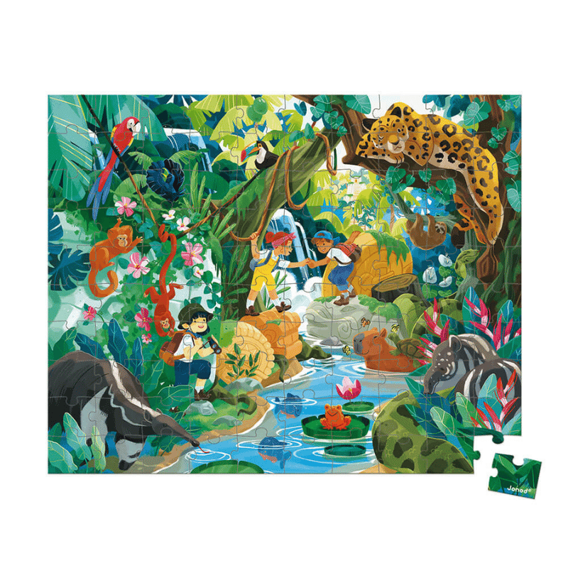 Janod 100 Parça Çantalı Puzzle - Inka Macerası resmi