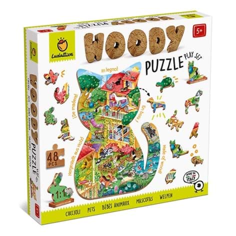 Ahşap Puzzle - Evcil Hayvanlar resmi