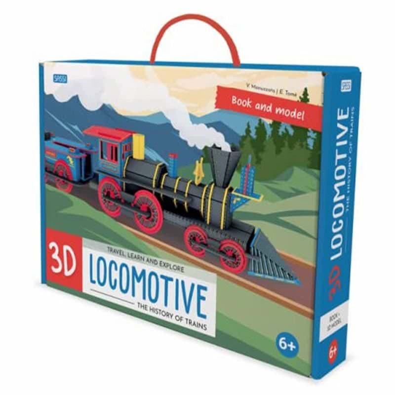 3D Locomotive - Book And 3D Model resmi