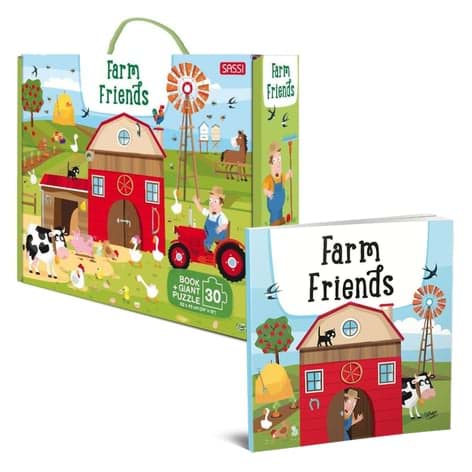 Farm Friends - Book And Giant Puzzle resmi