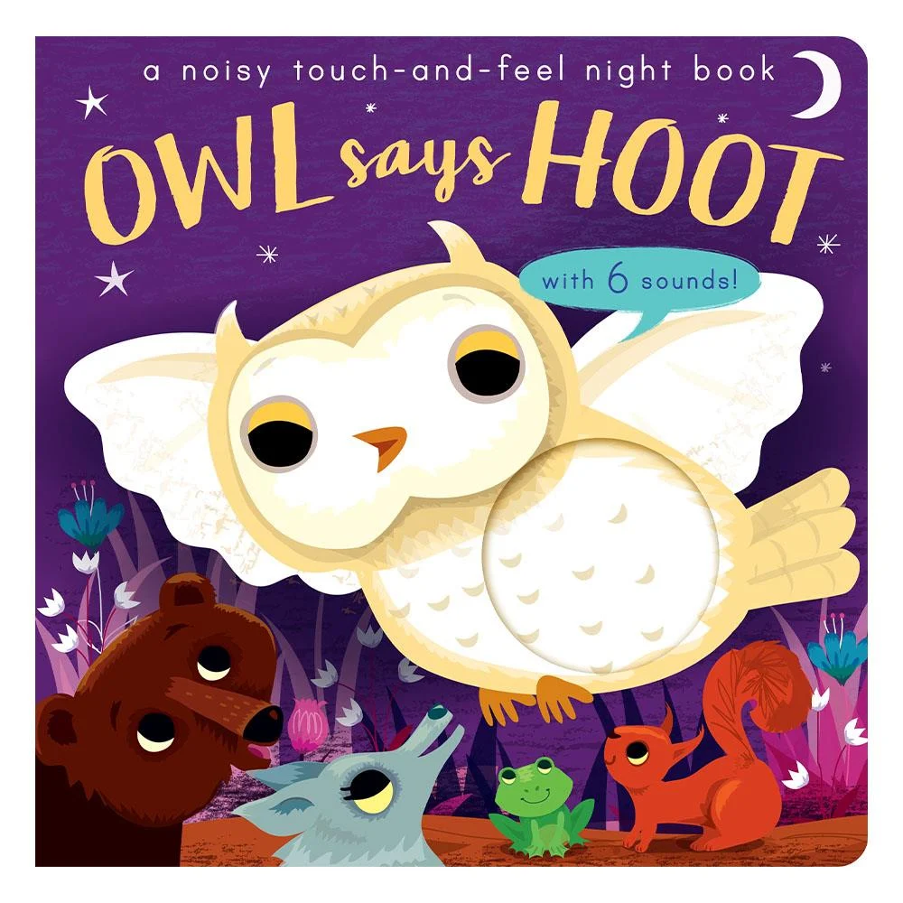 Owl Says Hoot - A Noisy Touch-and-Feel Night Book resmi