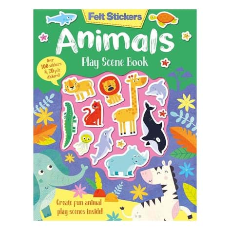 Felt Stickers - Animals Play Scene Book resmi