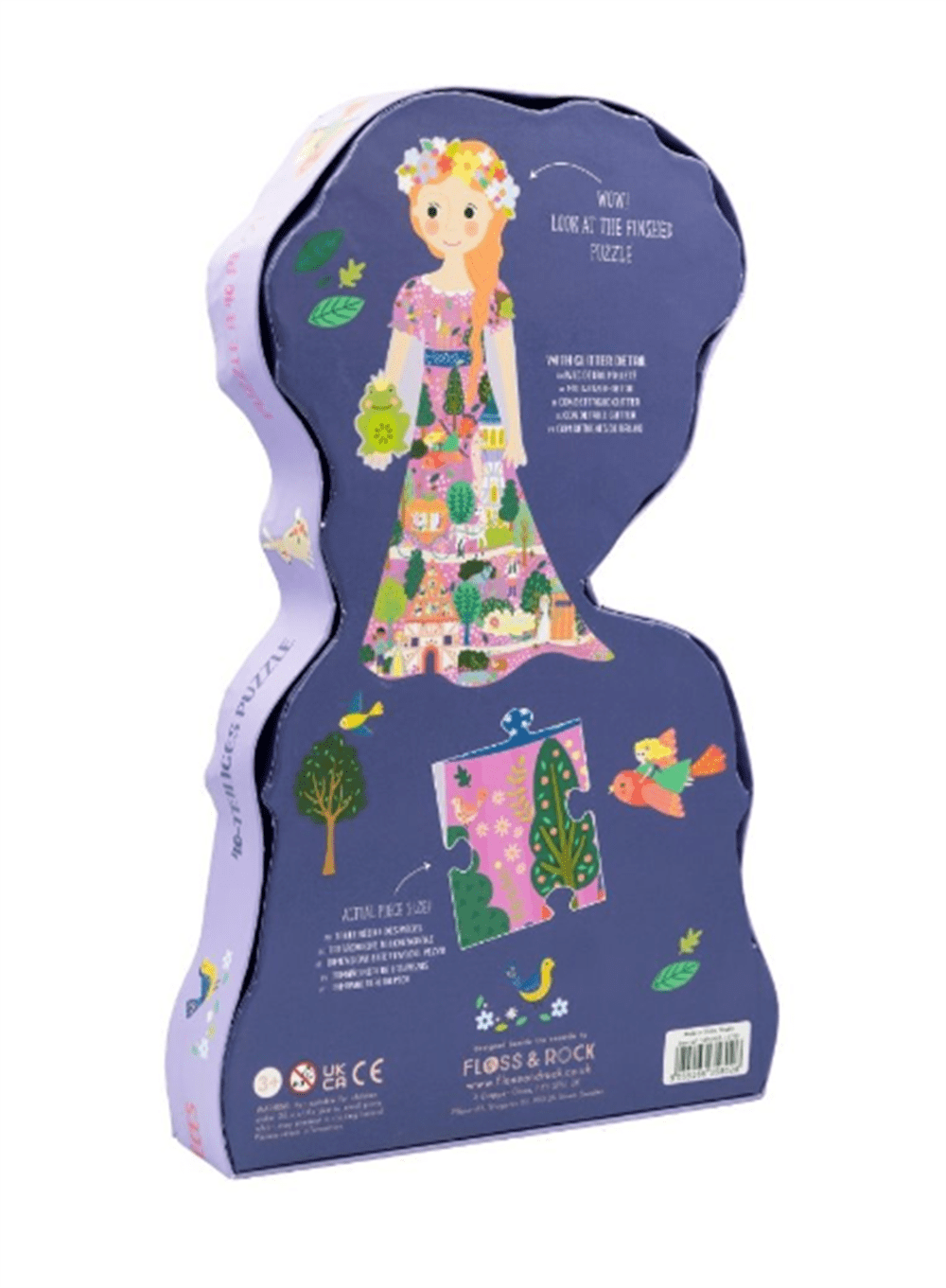 Floss & Rock 40 Parça Şekilli Yapboz Prenses resmi