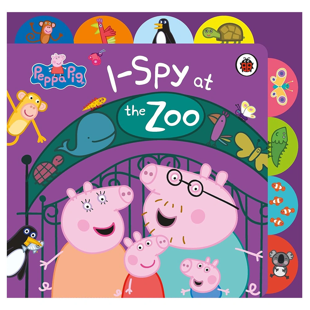 Peppa Pig - I Spy at the Zoo - Tabbed Board Book resmi