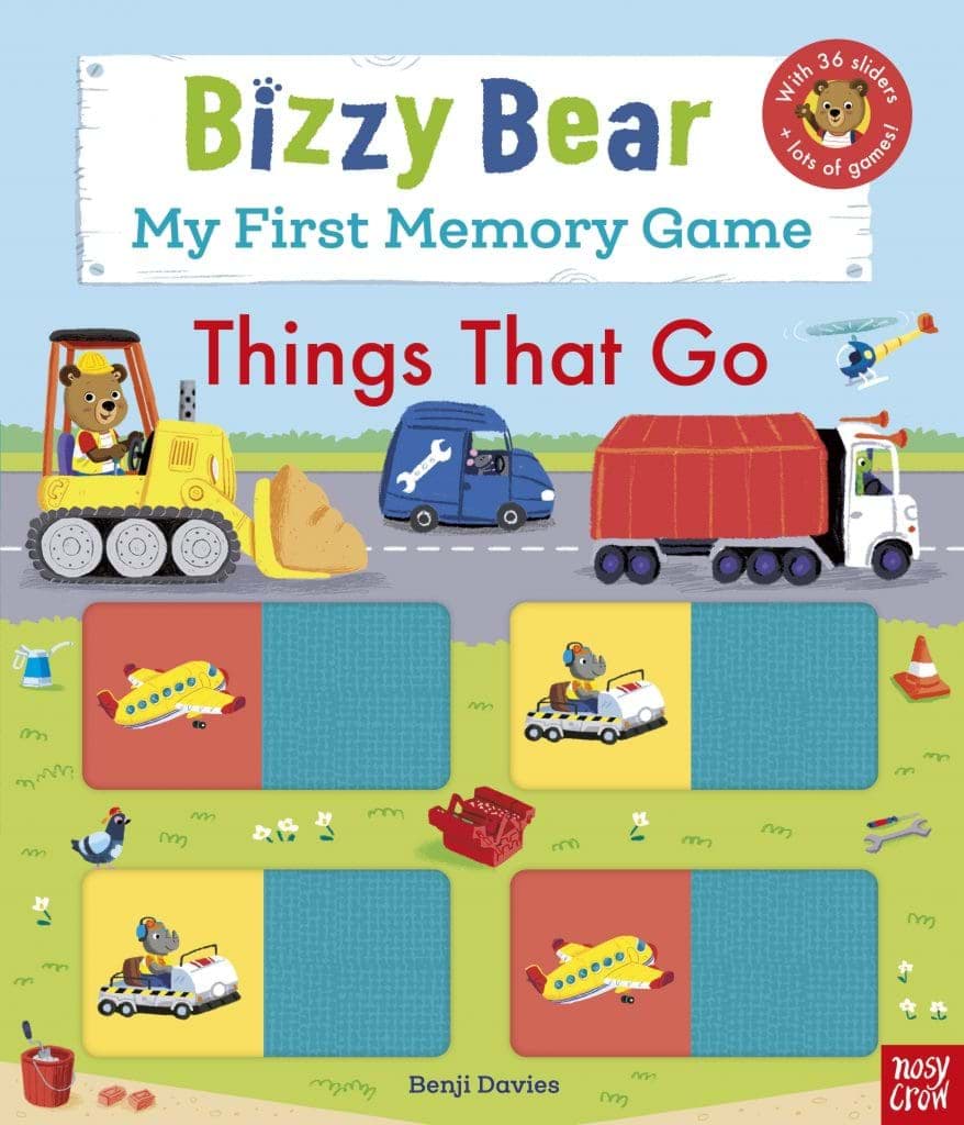 Bizzy Bear Memory Book Things That Go resmi