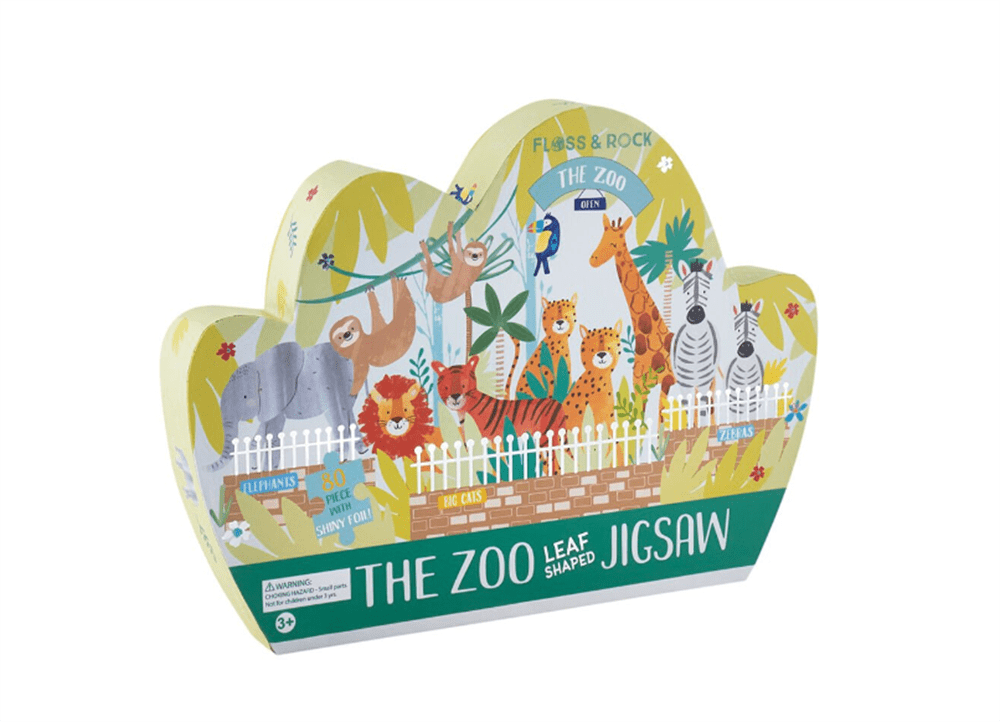 Floss & Rock 80 Parça Şekilli Yapboz Jungle resmi