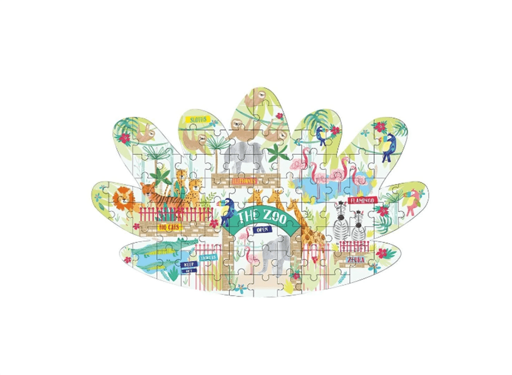 Floss & Rock 80 Parça Şekilli Yapboz Jungle resmi