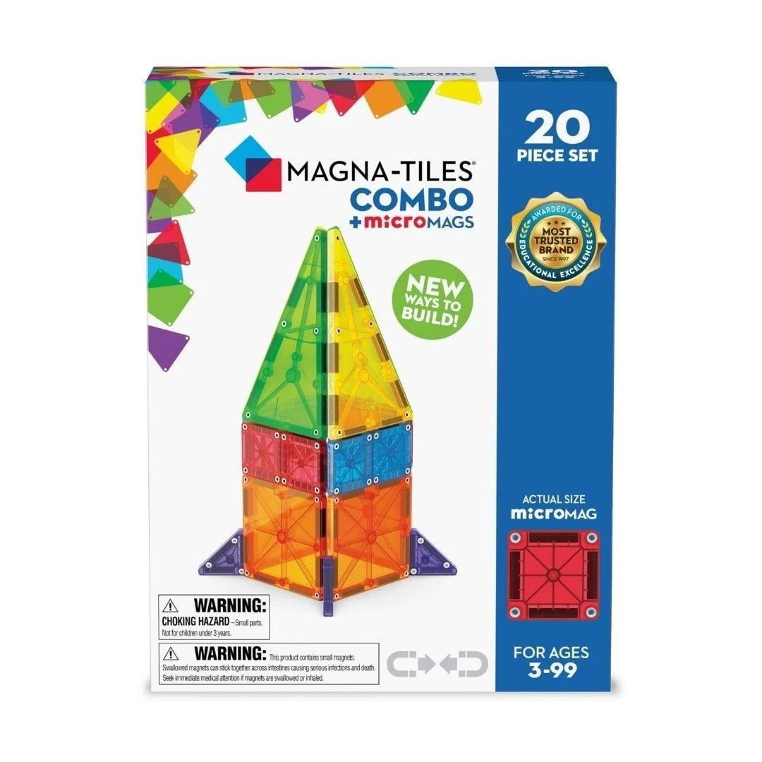 Magna-Tiles Combo + microMAGS - 20 Parça resmi