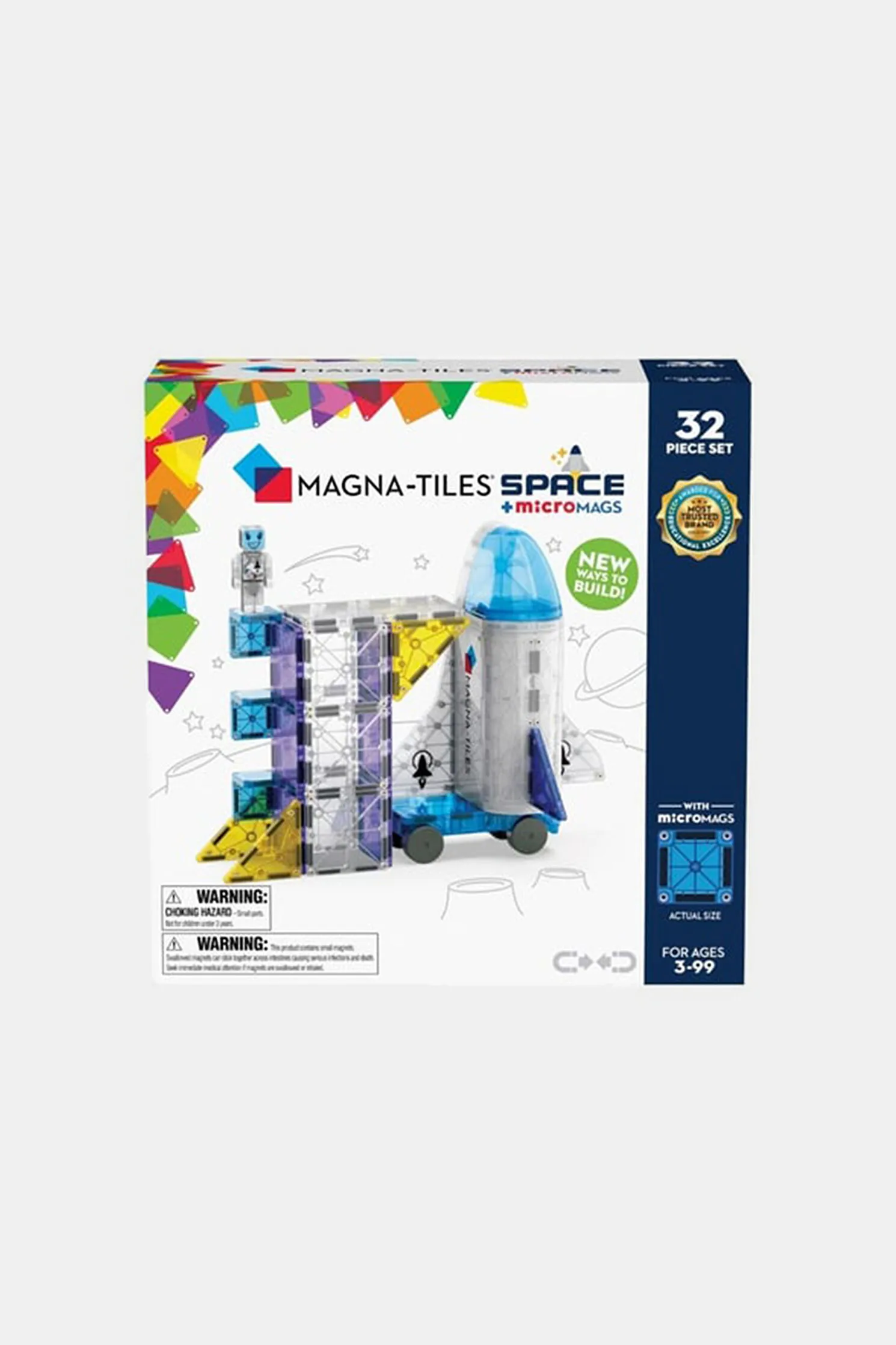 Magna-Tiles Space + microMAGS - Uzay 32 Parça resmi