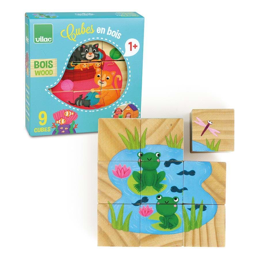9 Wooden blocks - Ahşap Hayvan Blokları resmi