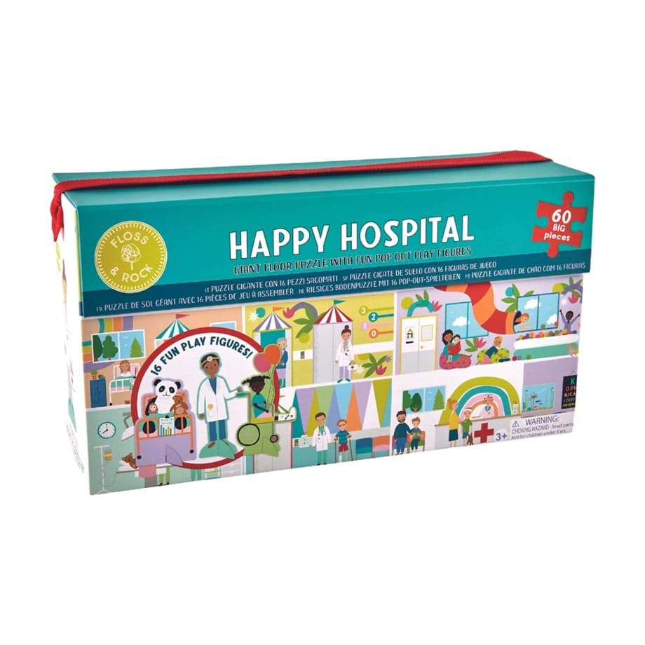 Floss & Rock 60 Parça Yer Yapbozu Happy Hospital resmi