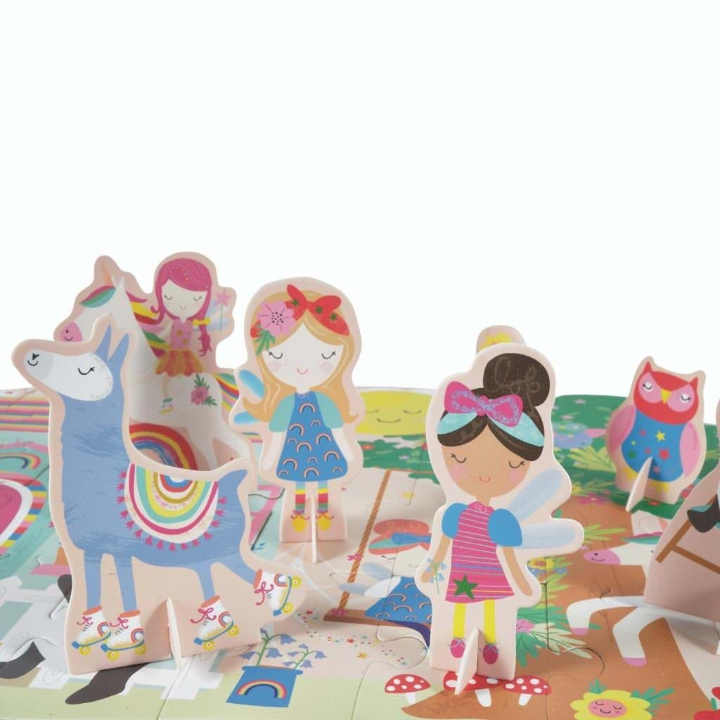 Floss & Rock 60 Parça Yer Yapbozu Rainbow resmi