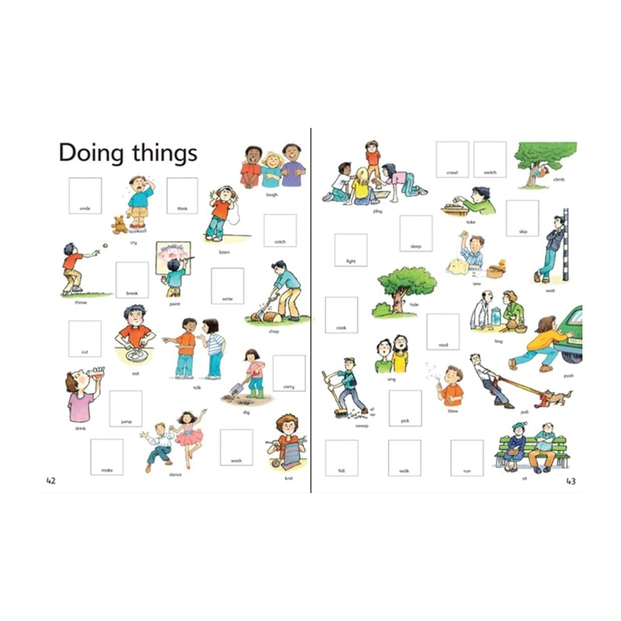 First Thousand Words in English Sticker Book resmi