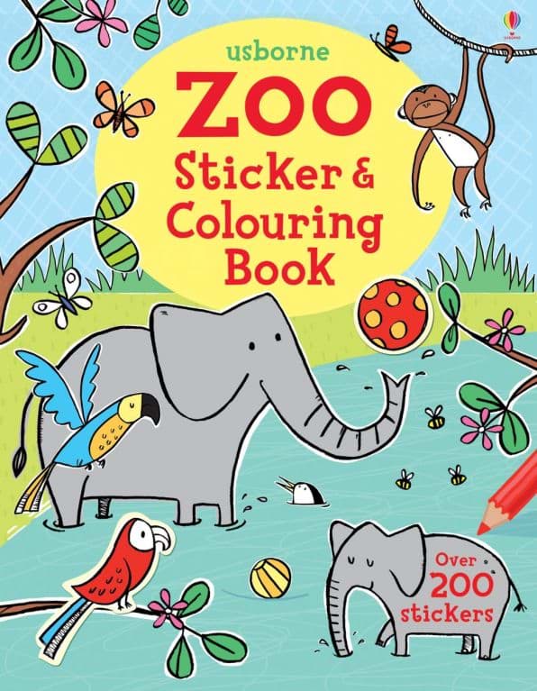 Zoo Sticker Colouring Book resmi