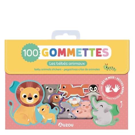 My First Pouch of Stickers - Baby Animals resmi