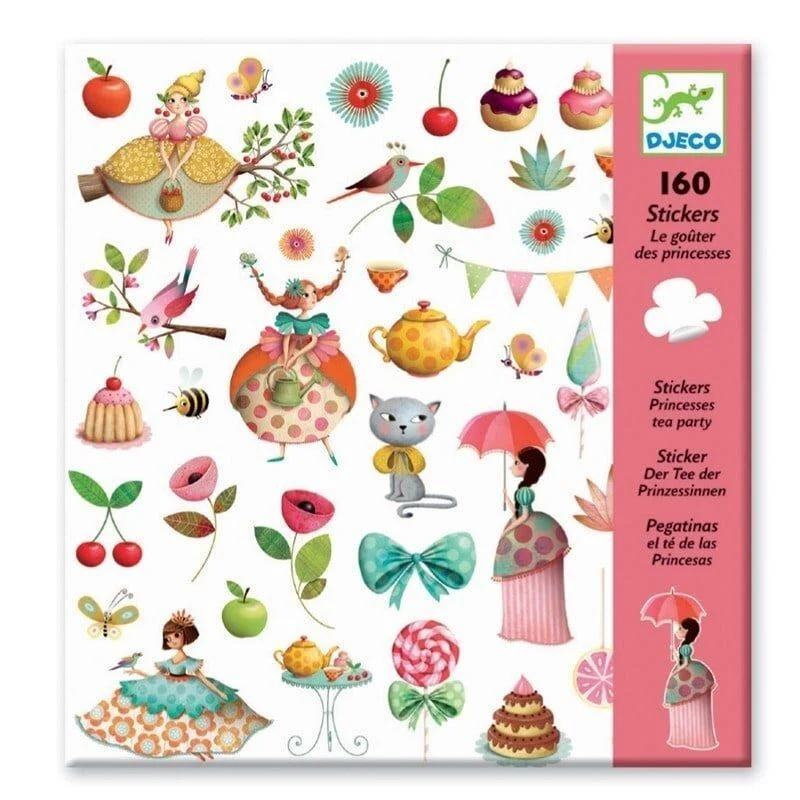 Djeco Çıkartmalar - Princess Tea Party resmi
